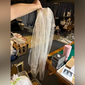 Wedding Veil, Wedding Crown, Veil Fabric, Crystals, & Extra Hair Comb/Clips